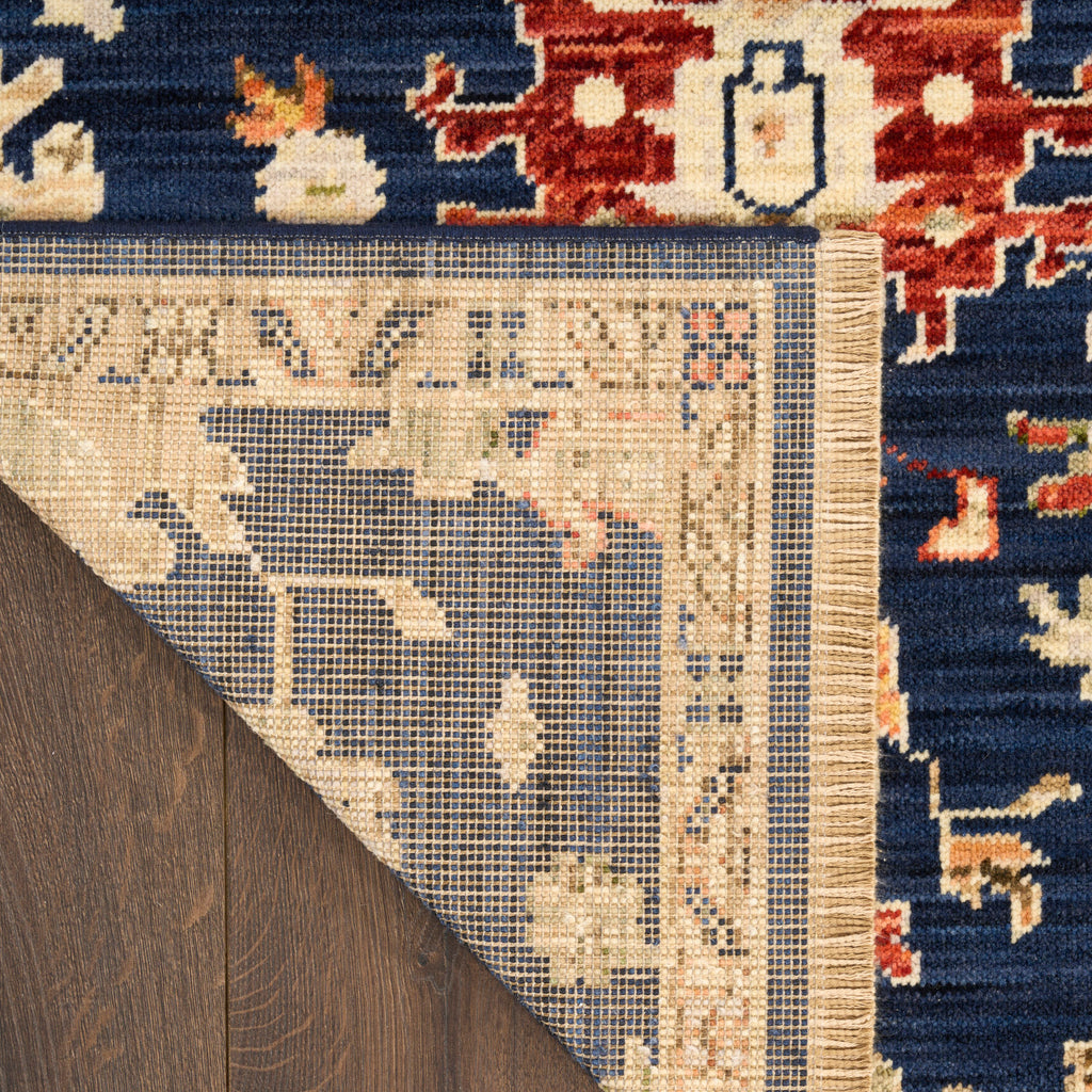 nourison antique bloom anb01 navy rug