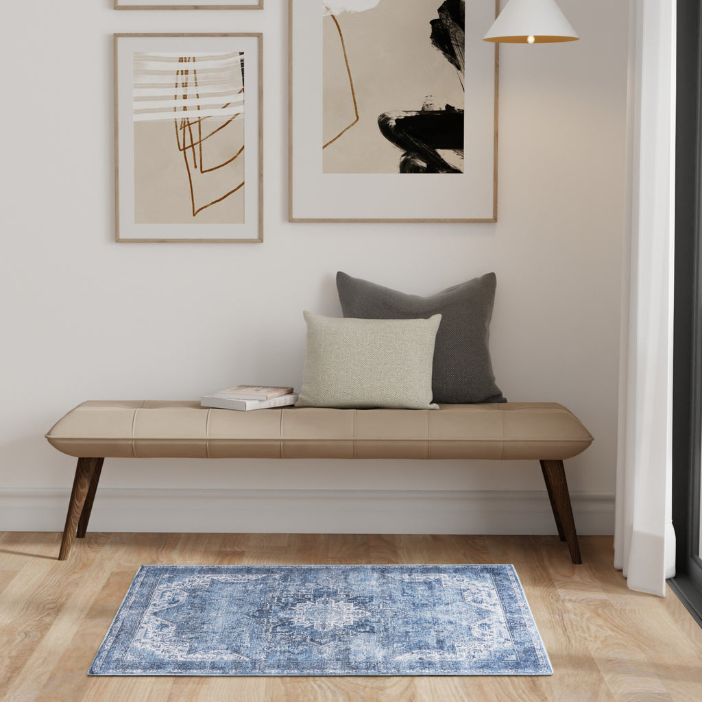 nourison nourison washables nwb15 blue rug