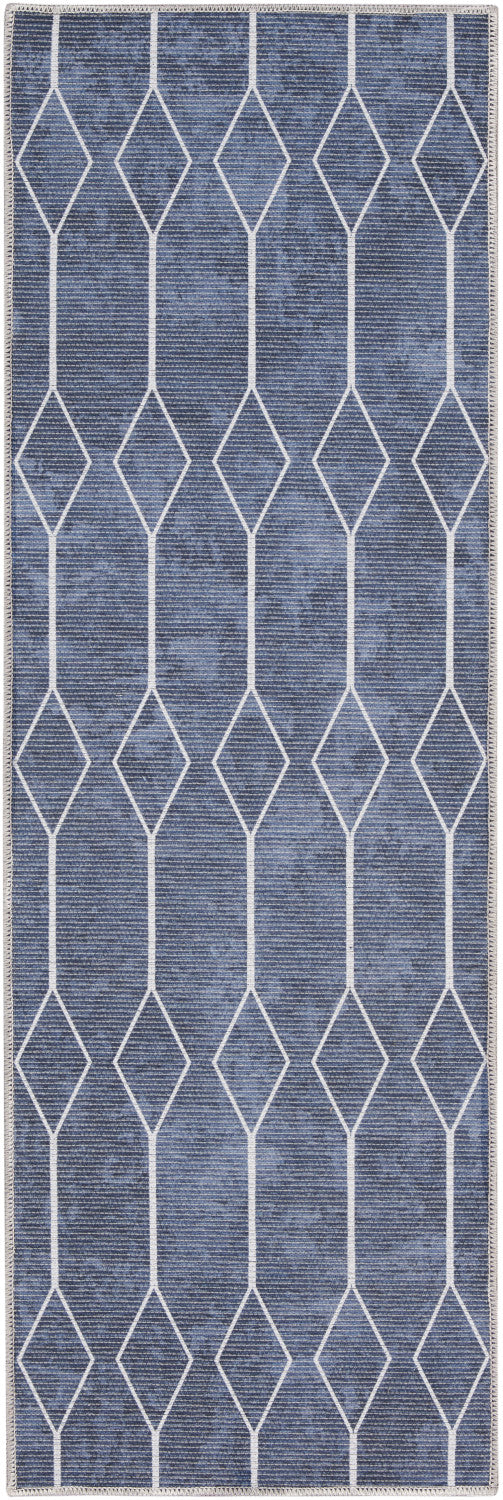 nourison new concept washables sr107 navy rug