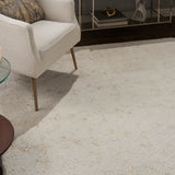 nourison cozy shimmer csh01 ivory gold rug