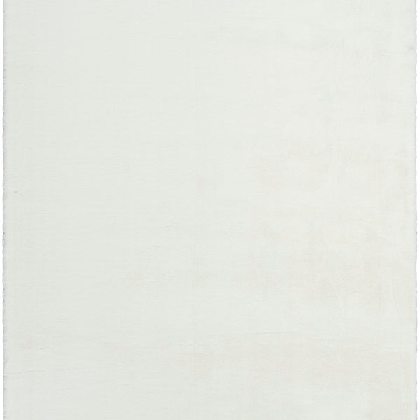nourison soft plush rabbit fur sff01 white rug