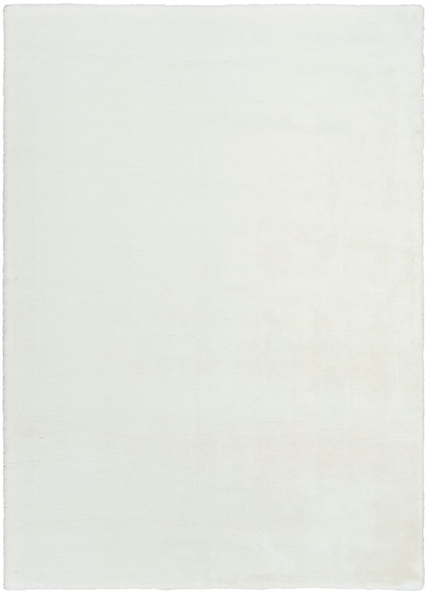 nourison soft plush rabbit fur sff01 white rug