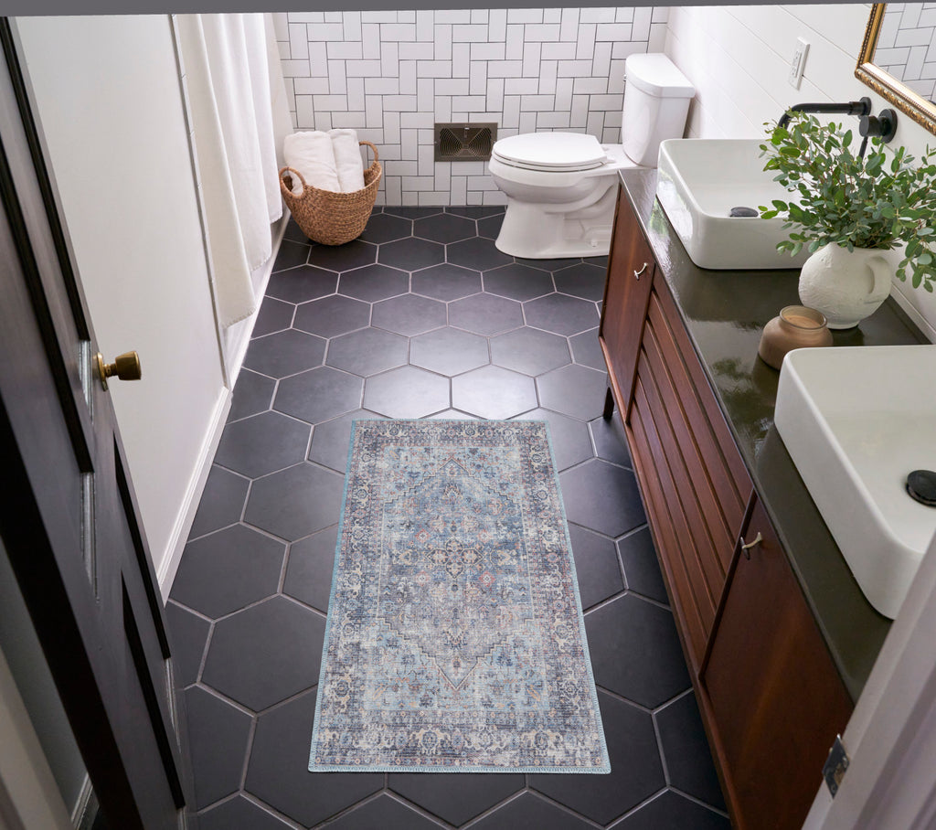nourison new concept washables sr104 light grey blue rug
