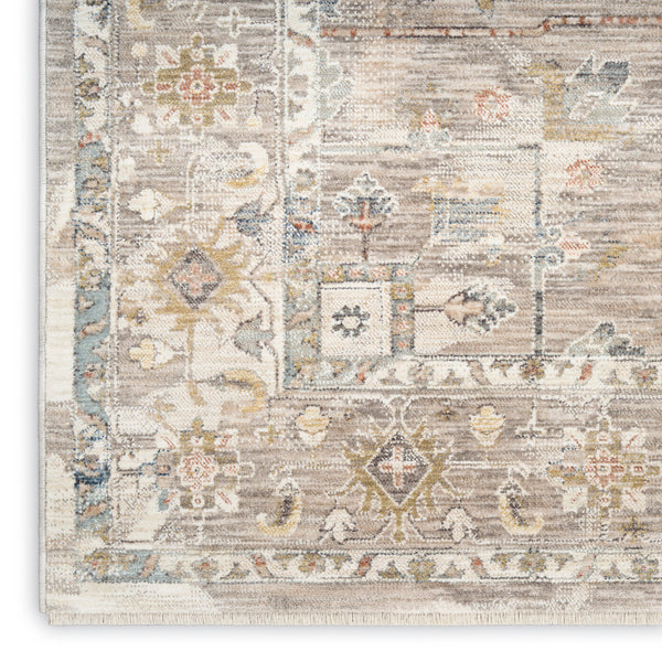 nourison antique fusion anf02 ivory multicolor rug
