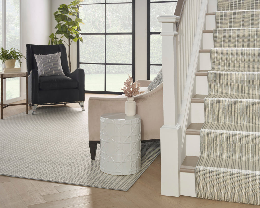 rugs done right custom roxbury stripe roxst metallic rug