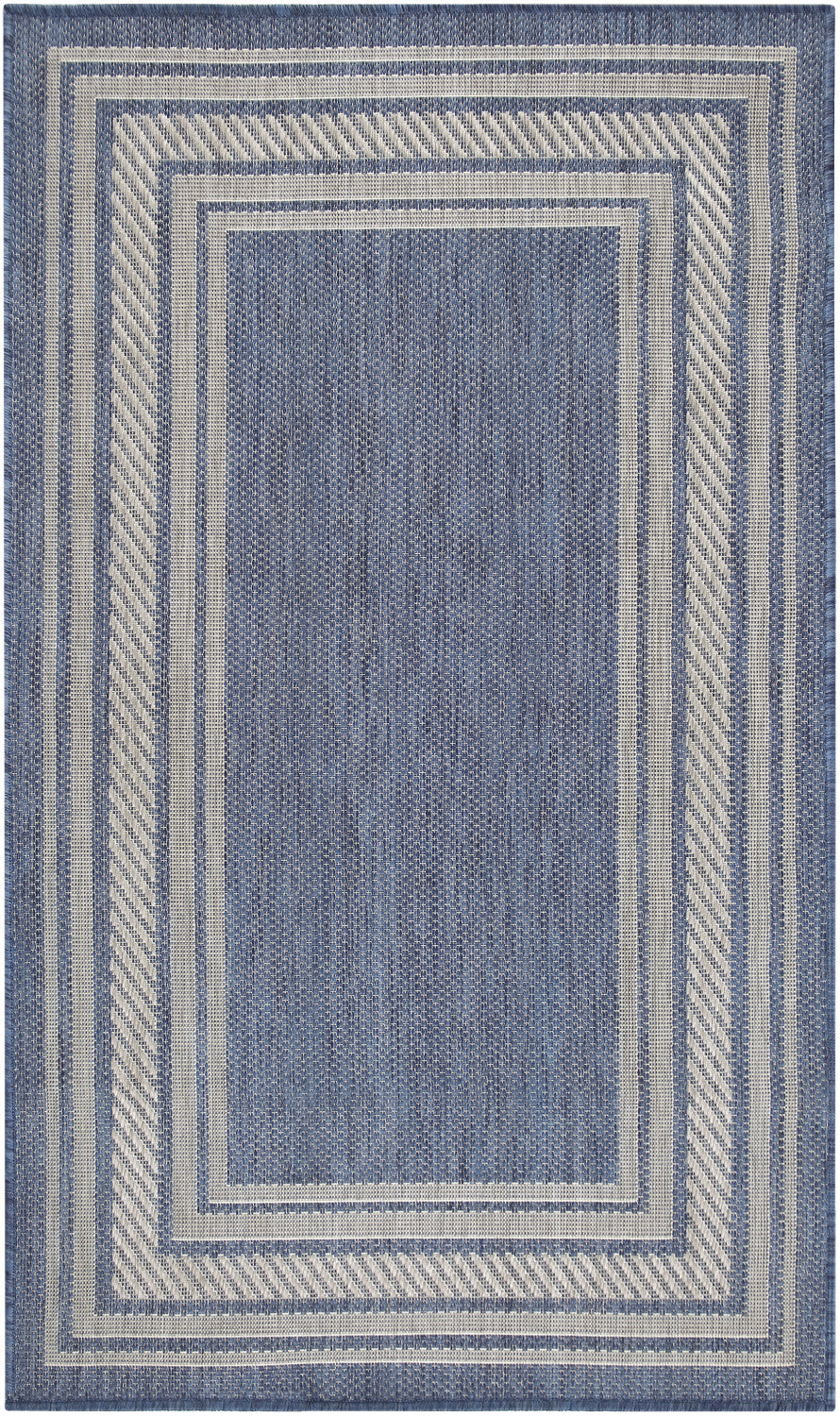 nourison horizon indoor outdoor hoz03 denim rug