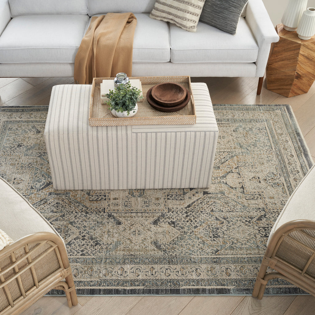 nourison lynx lnx01 ivory charcoal rug
