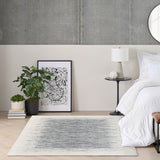 nourison grand street grn04 ivory blue rug