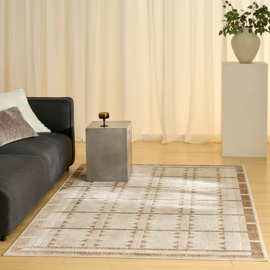 nourison nordic nrc06 taupe rug