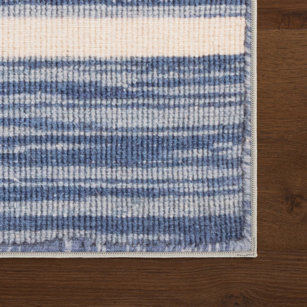 annie selke mw ilae da2523 blue machine washable polyester rug
