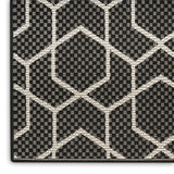 nourison horizon indoor outdoor hoz01 black rug
