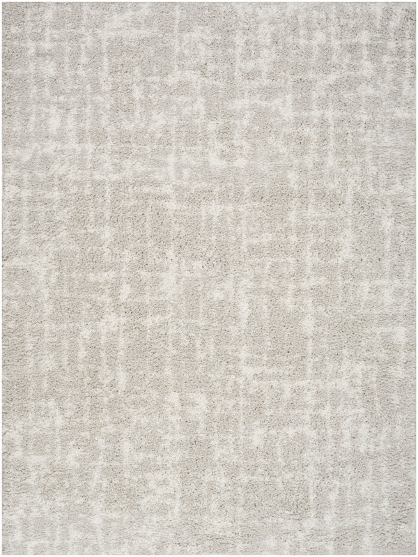 nourison modern shag mmd06 grey ivory rug