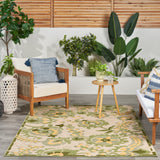 nourison aloha alh17 ivory green rug