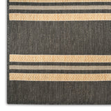nourison horizon indoor outdoor hoz05 charcoal rug