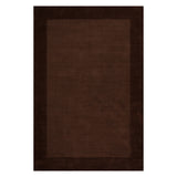 dash albert elevated solids 200svhl01c truffle brown woven flatwoven wool rug