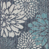 nourison garden oasis goa06 navy rug