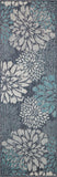 nourison garden oasis goa06 navy rug