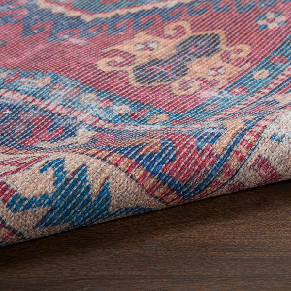 nourison new concept washables sr105 red navy rug