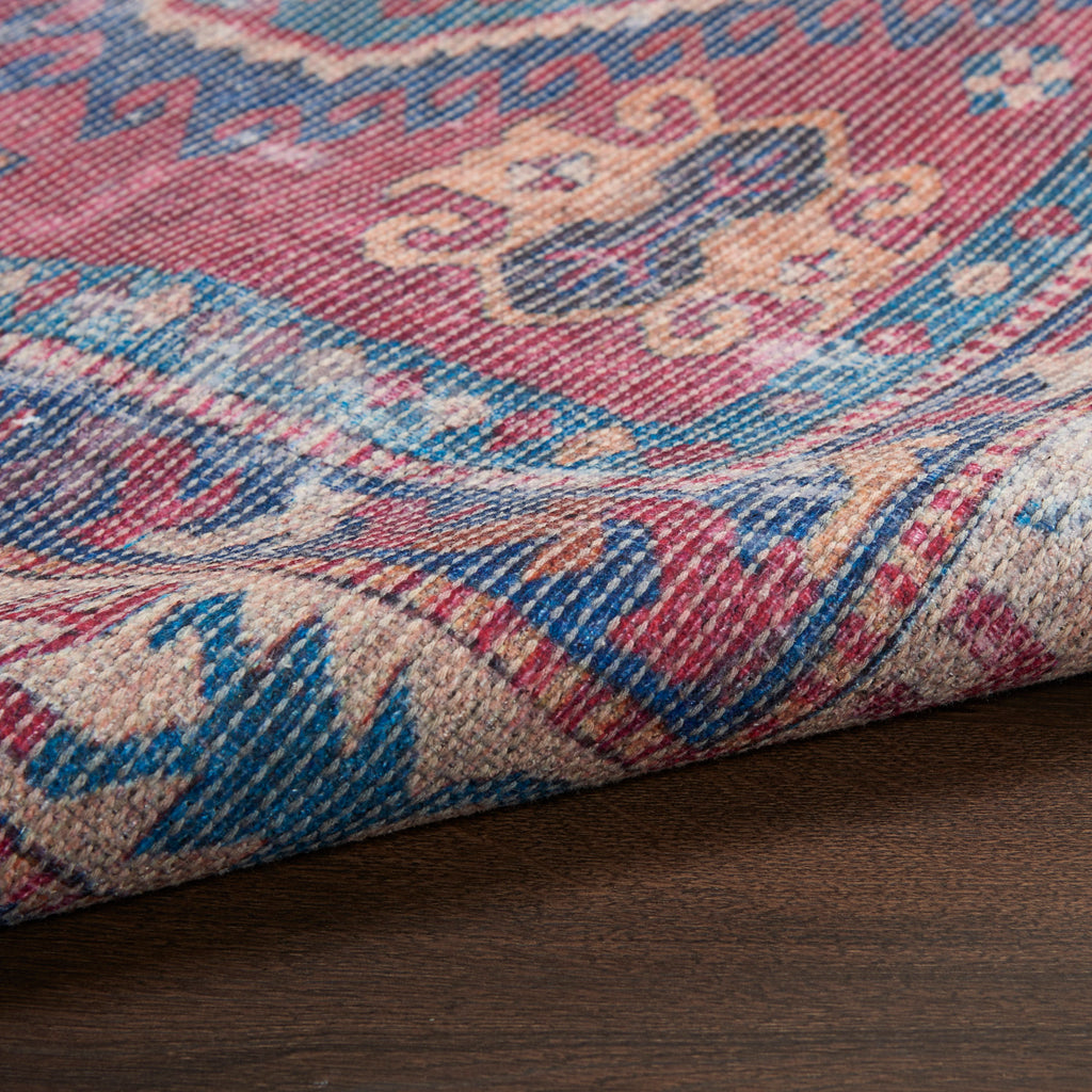 nourison new concept washables sr105 red navy rug