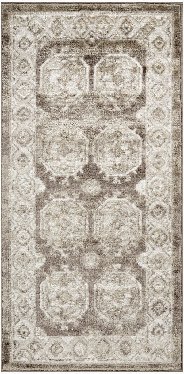 nourison dekor dek01 ivory brown rug