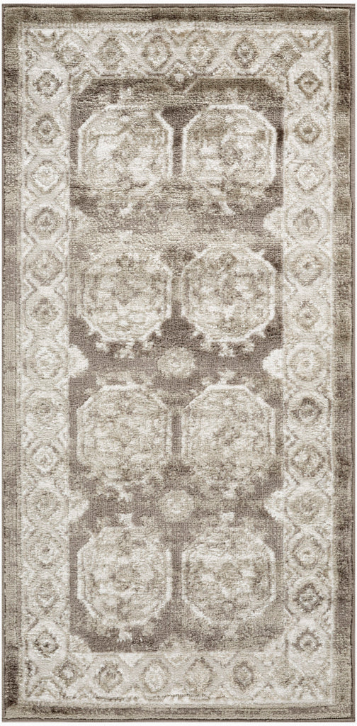 nourison dekor dek01 ivory brown rug