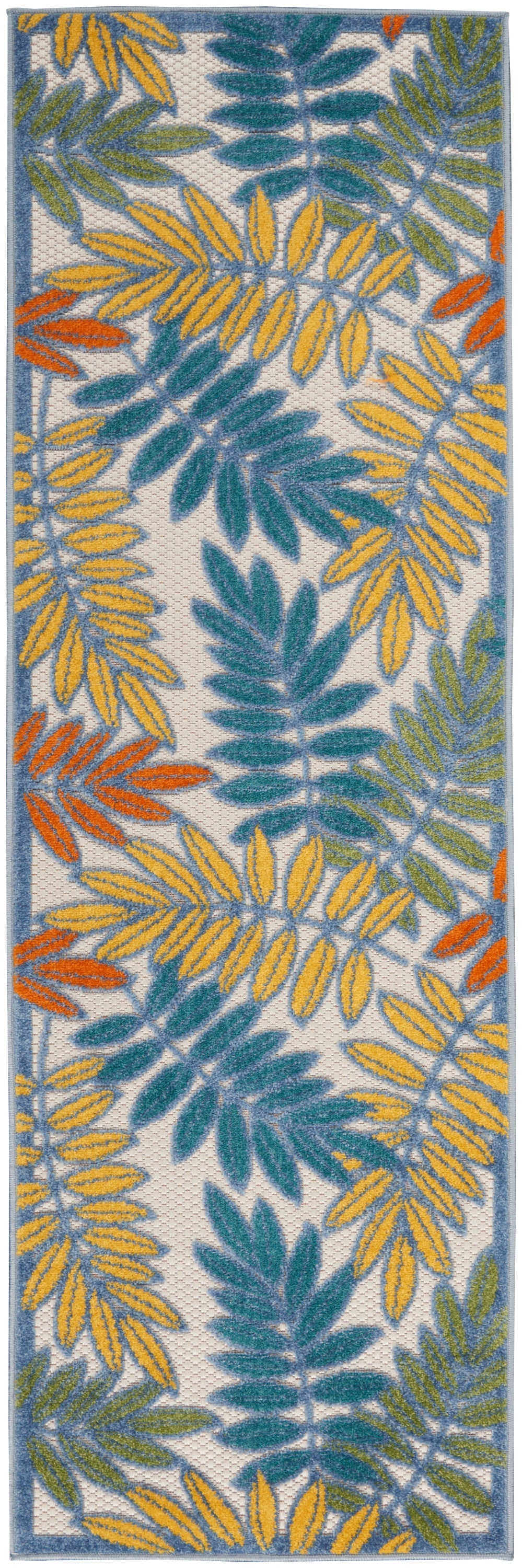 nourison aloha alh18 ivory multi rug