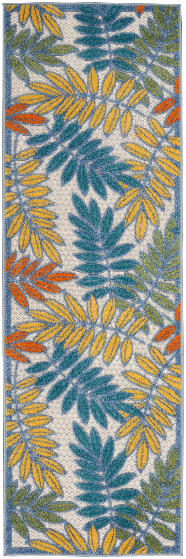 nourison aloha alh18 ivory multi rug