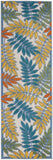 nourison aloha alh18 ivory multi rug