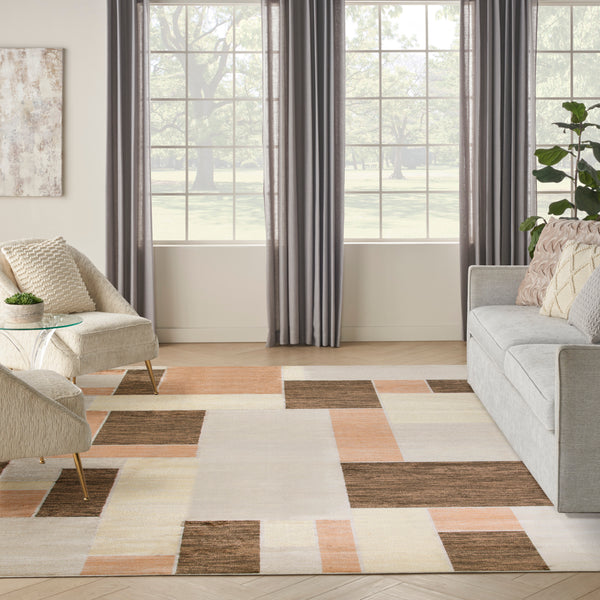 nourison astra machine washable asw09 beige multicolor rug