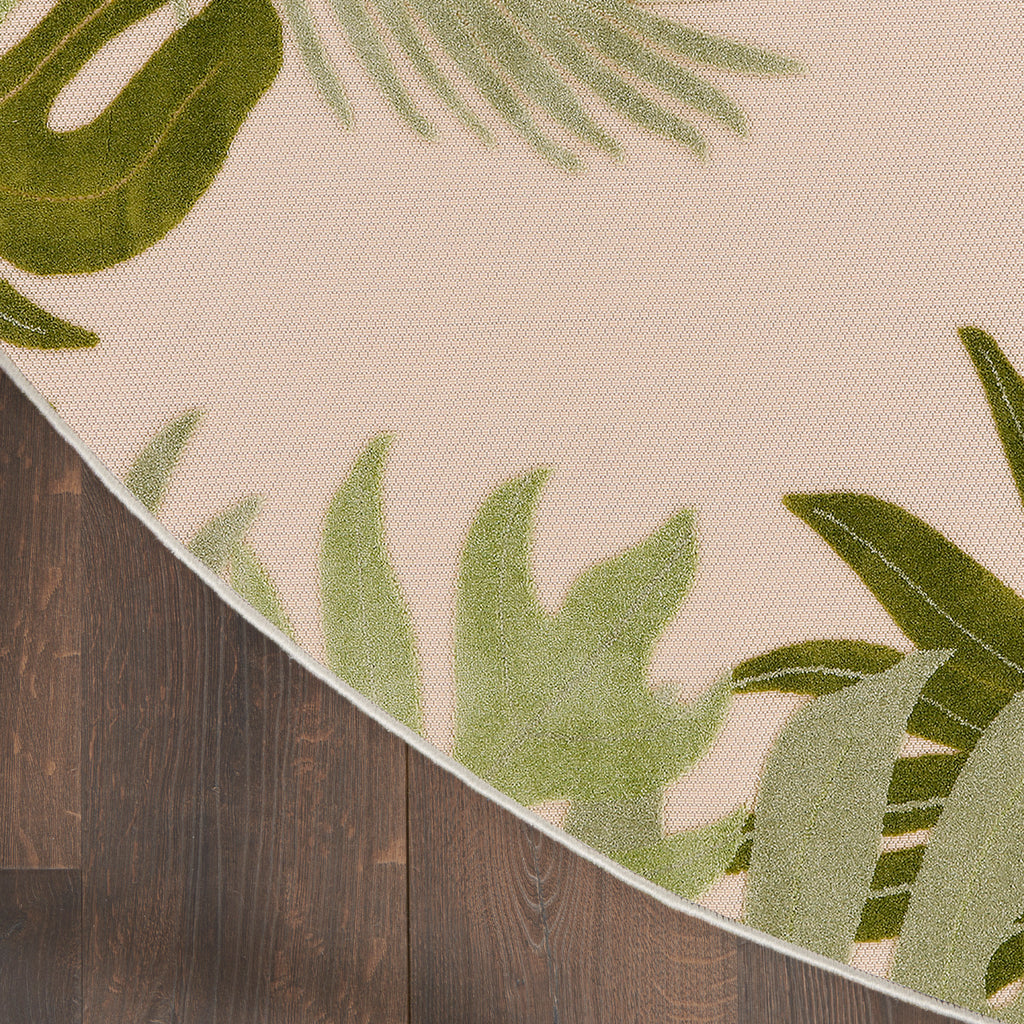 nourison aloha alh40 ivory green rug