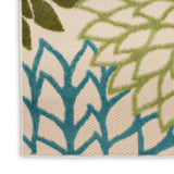 nourison aloha alh05 green multicolor rug