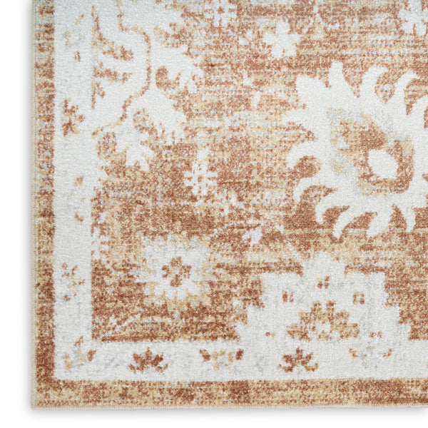 nourison astra machine washable asw19 copper rug
