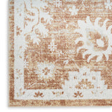 nourison astra machine washable asw19 copper rug