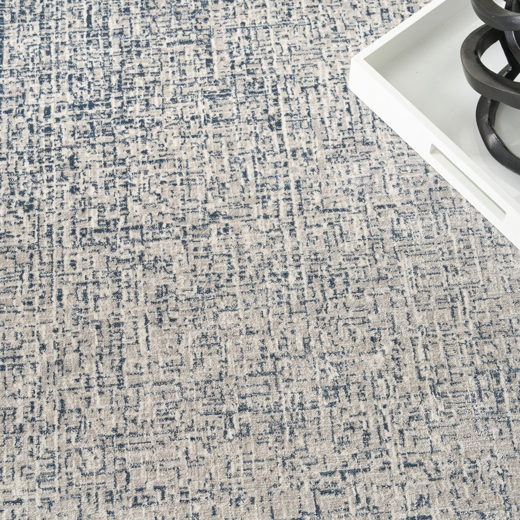 nourison grand street grn03 ivory blue rug