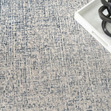 nourison grand street grn03 ivory blue rug