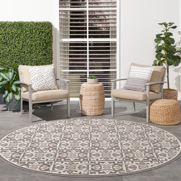 nourison aloha alh34 ivory grey rug