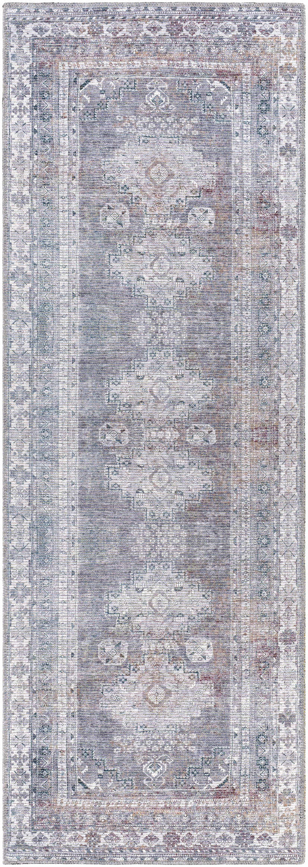 Hauteloom Eadestown EADE Charcoal Machine Made Chenille-Polyester Rug