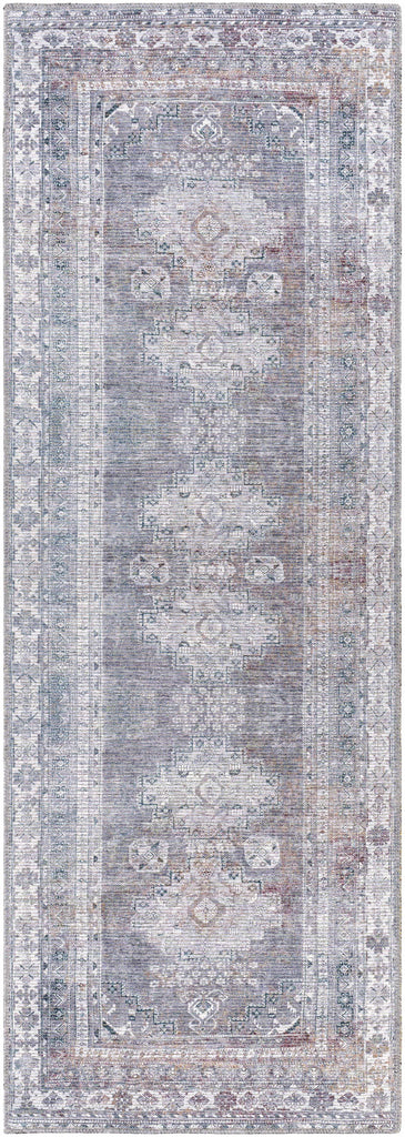Hauteloom Eadestown EADE Charcoal Machine Made Chenille-Polyester Rug