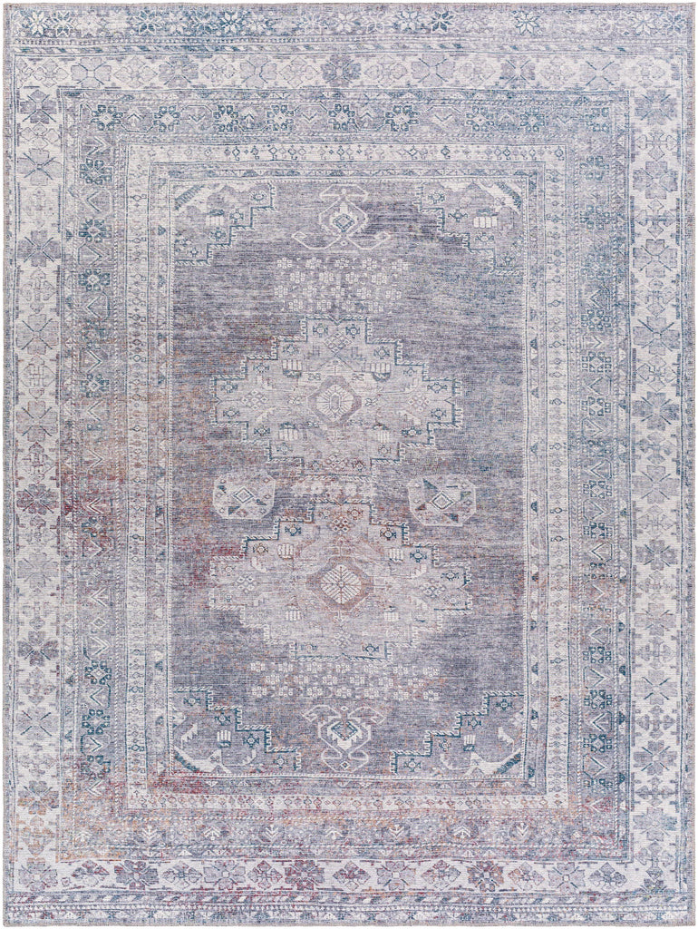 Hauteloom Eadestown EADE Charcoal Machine Made Chenille-Polyester Rug