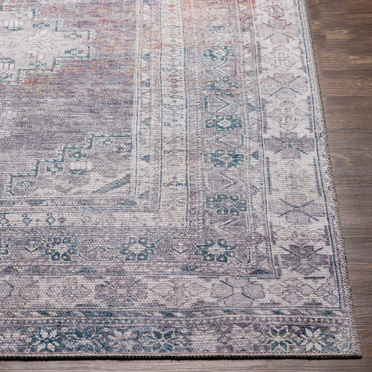 Hauteloom Eadestown EADE Charcoal Machine Made Chenille-Polyester Rug