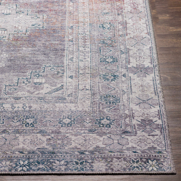Hauteloom Eadestown EADE Charcoal Machine Made Chenille-Polyester Rug