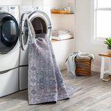 Hauteloom Eadestown EADE Charcoal Machine Made Chenille-Polyester Rug