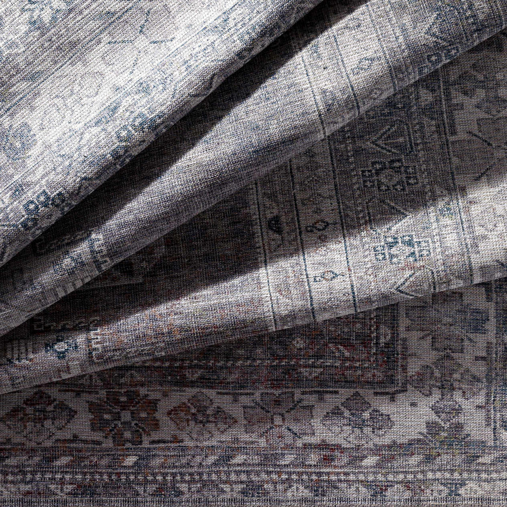 Hauteloom Eadestown EADE Charcoal Machine Made Chenille-Polyester Rug