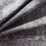 Hauteloom Eadestown EADE Charcoal Machine Made Chenille-Polyester Rug