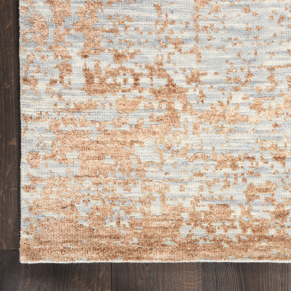 nourison luna lun01 blue mocha rug