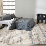 nourison ck022 infinity ifn02 ivory grey blue rug