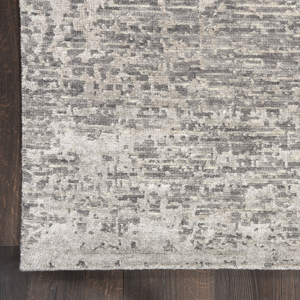 nourison luna lun01 grey silver rug