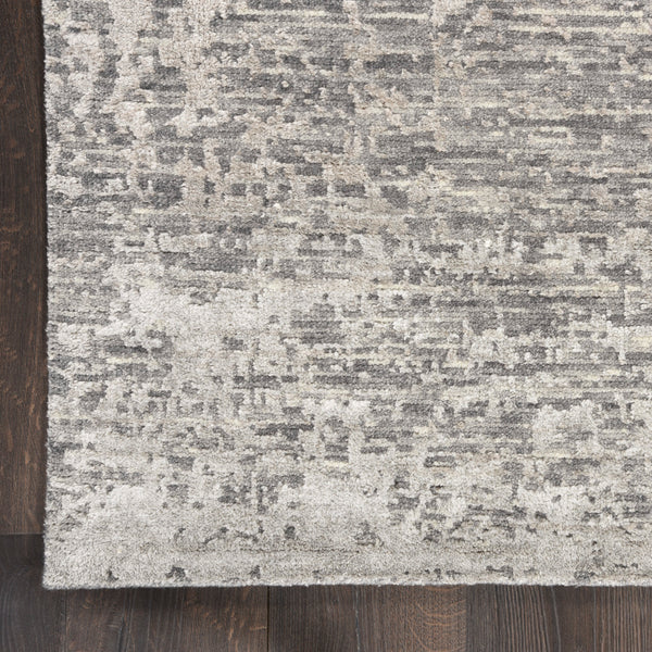 nourison luna lun01 grey silver rug