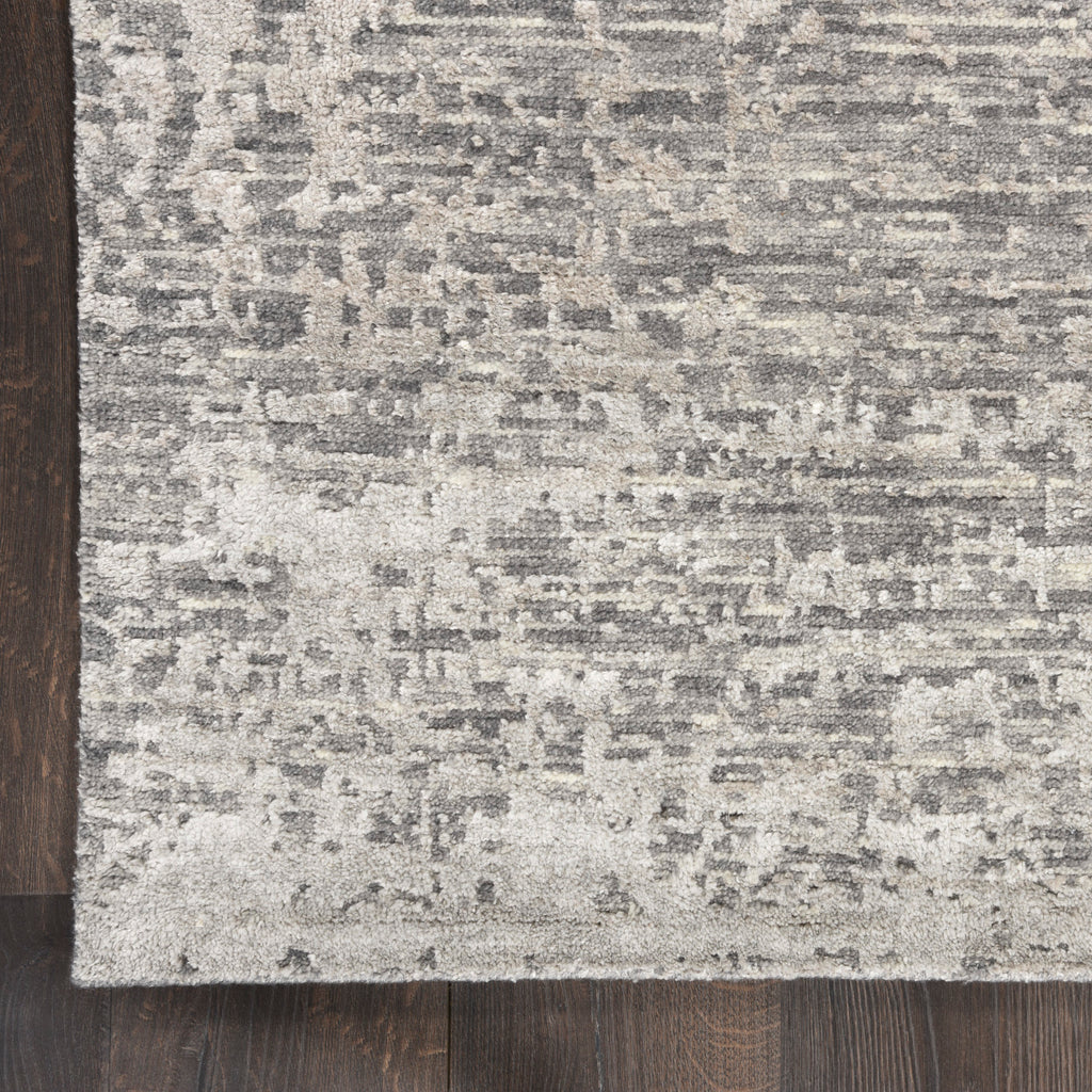 nourison luna lun01 grey silver rug