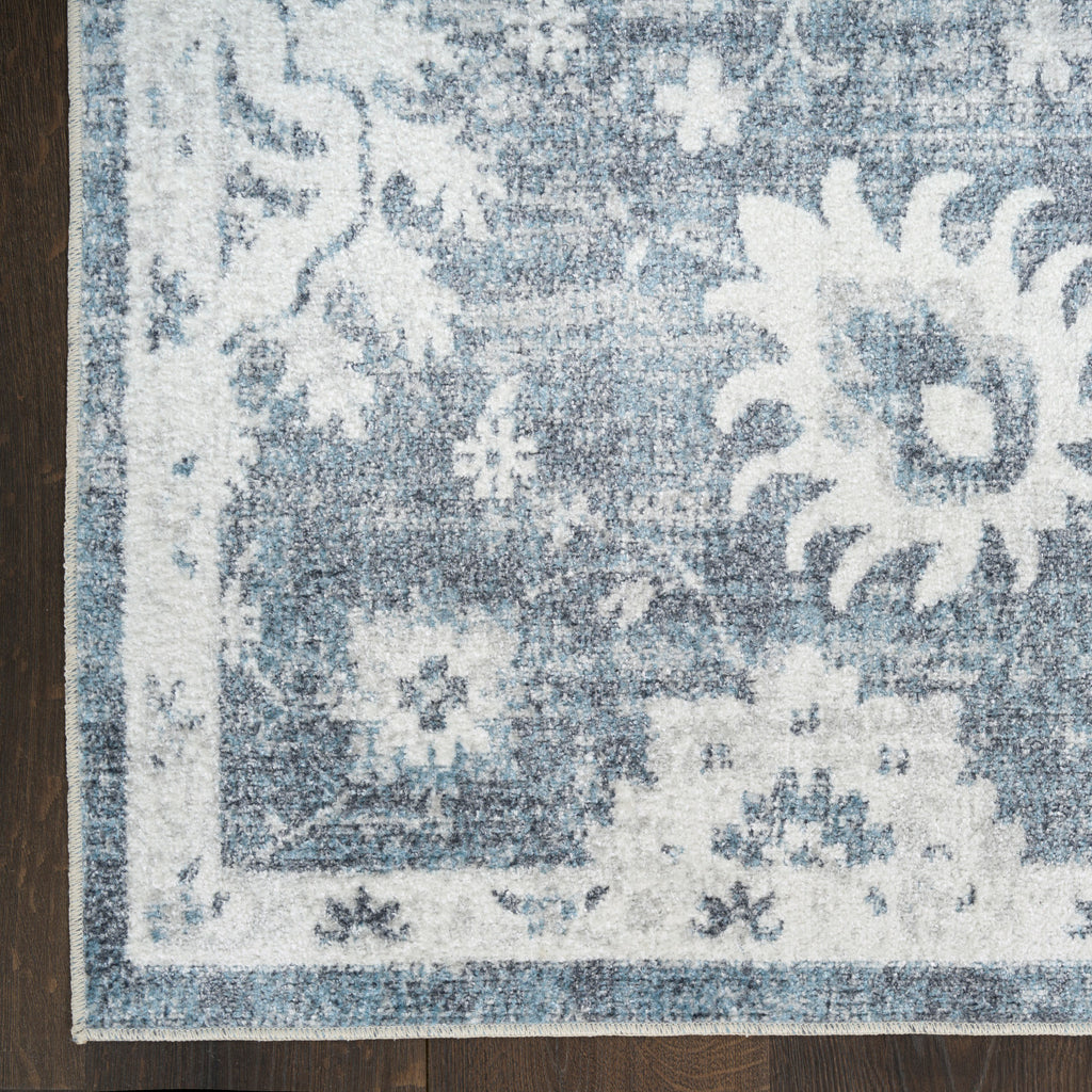 nourison astra machine washable asw19 denim rug